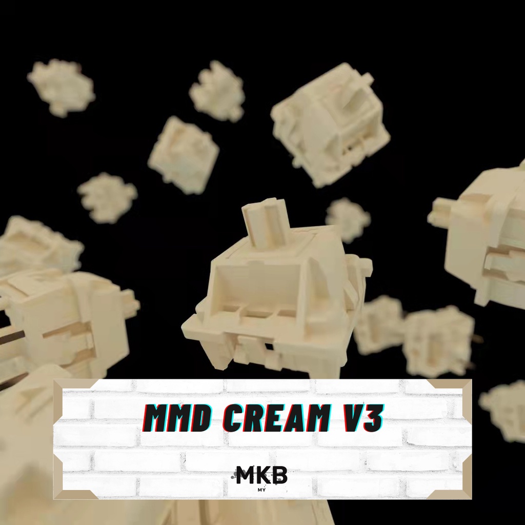 MKB MMD Cream V3 POM Linear Switch for Mechanical Keyboards | Shopee ...