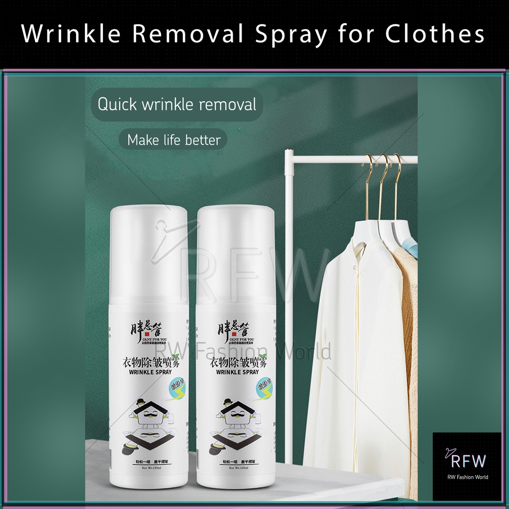 READY STOCK Wrinkle Removal Spray for Clothes Semburan