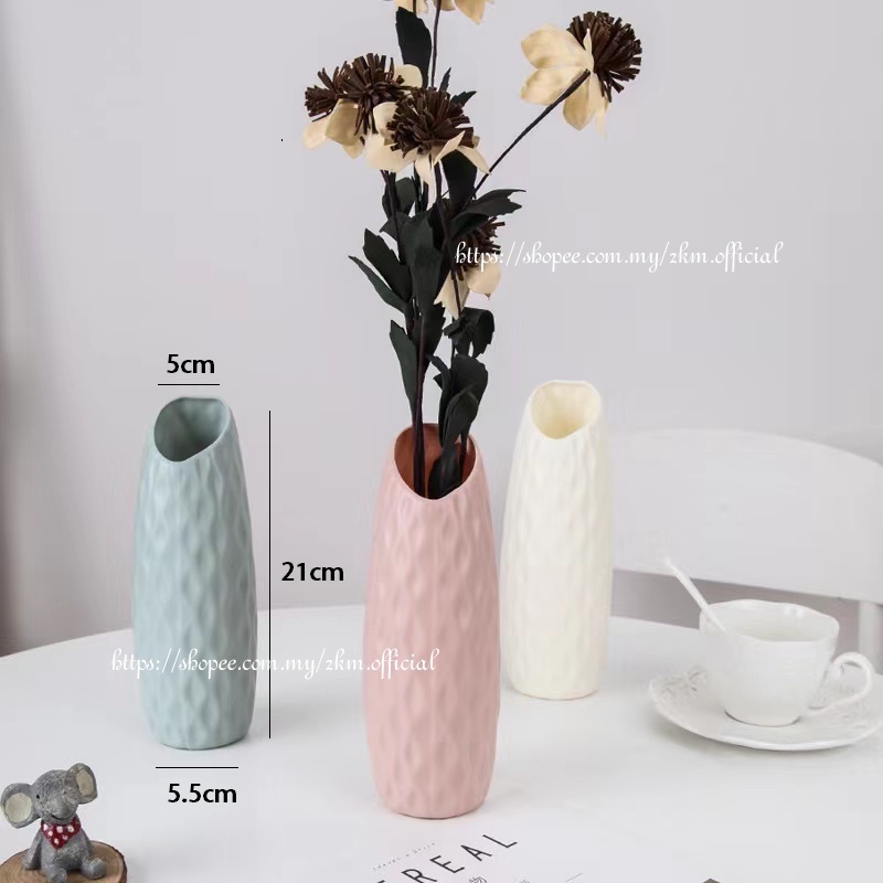 Unbreakable Plastic Vases Nordic Style Flower Vase Home Decorative ...