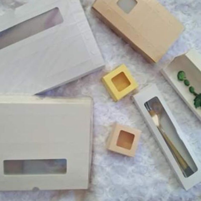PUTIH Paperbox 8*6*2 // custom packing box (white) | Shopee Malaysia