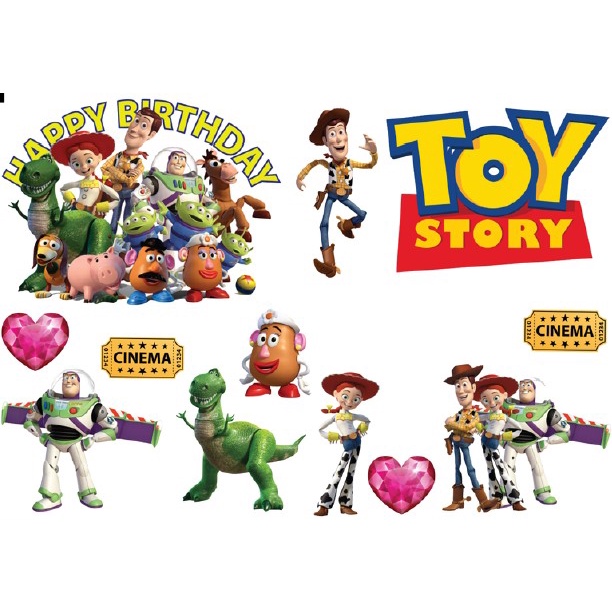 TOY STORY 4 Cake Topper Cupcake Topper Kek Topper Shopee Malaysia