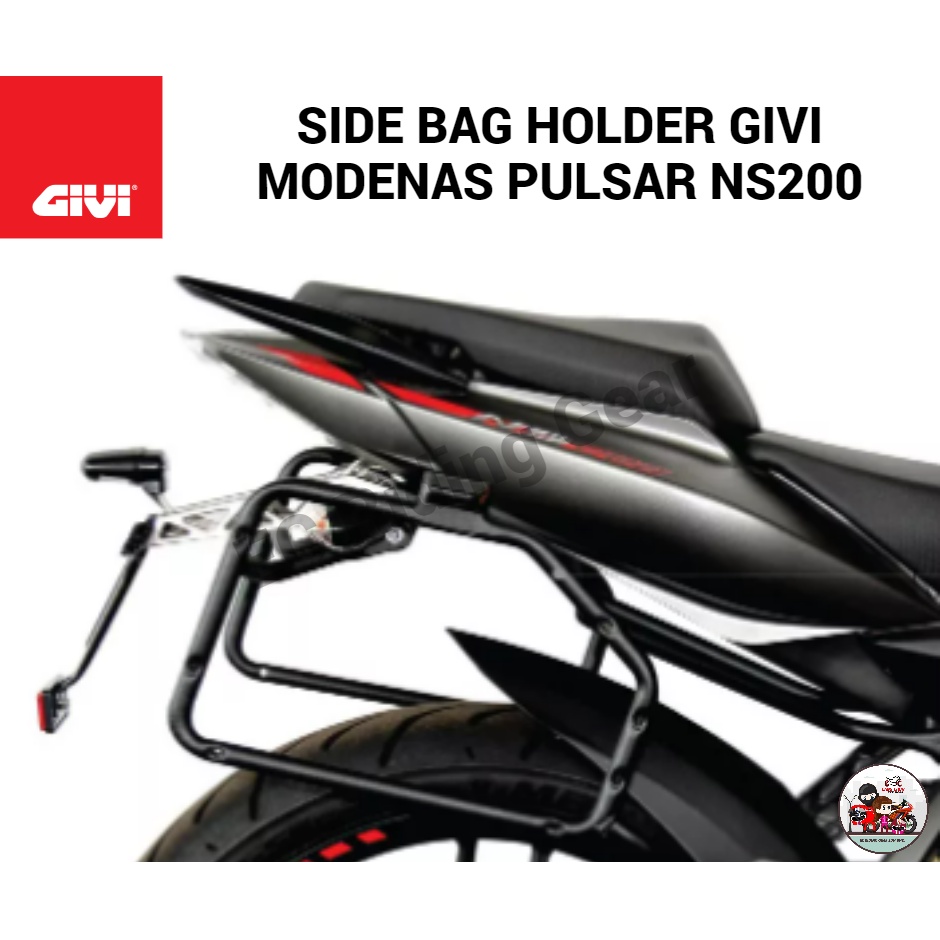 RACK GIVI 100% ORIGINAL SIDE BAG HOLDER GIVI MODENAS PULSAR NS200 ...