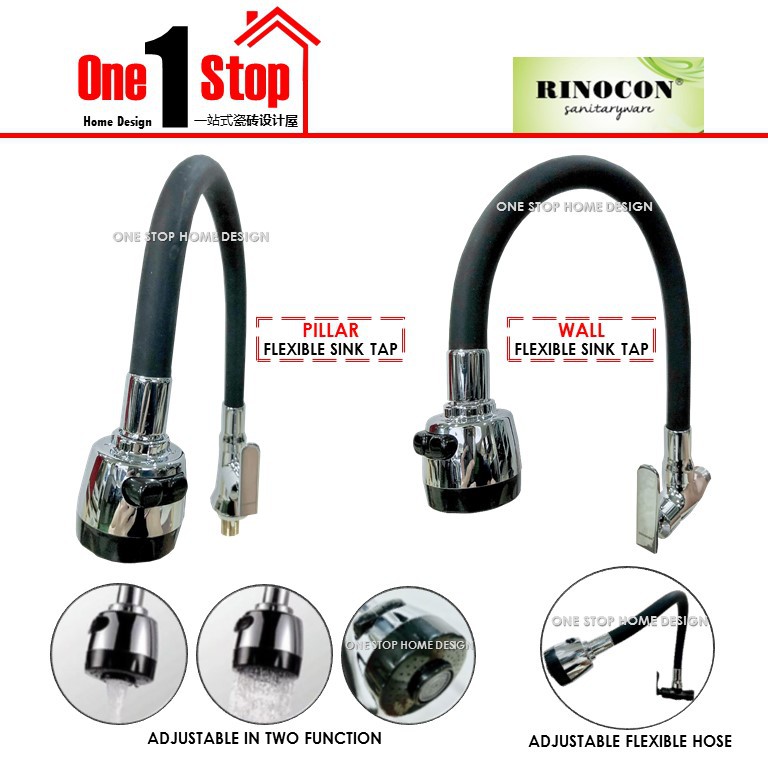 🔥RINOCON🔥 FLEXIBLE KITCHEN SINK COLD TAP | Shopee Malaysia