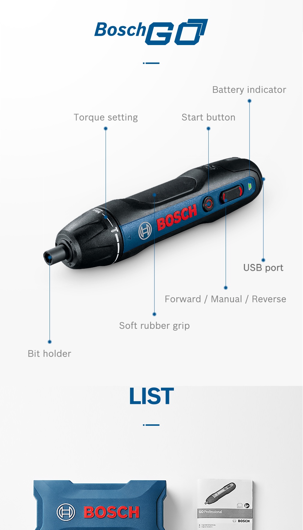 Bosch go 2 discount manual