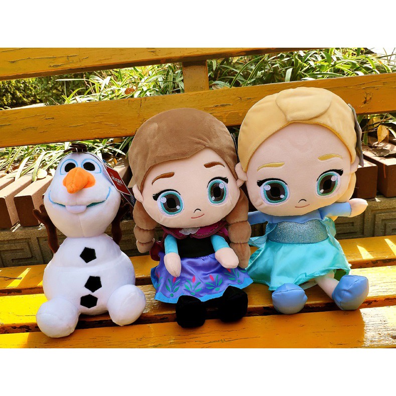 Queen Frozen Elsa Olaf Princess Anna Plush Dolls