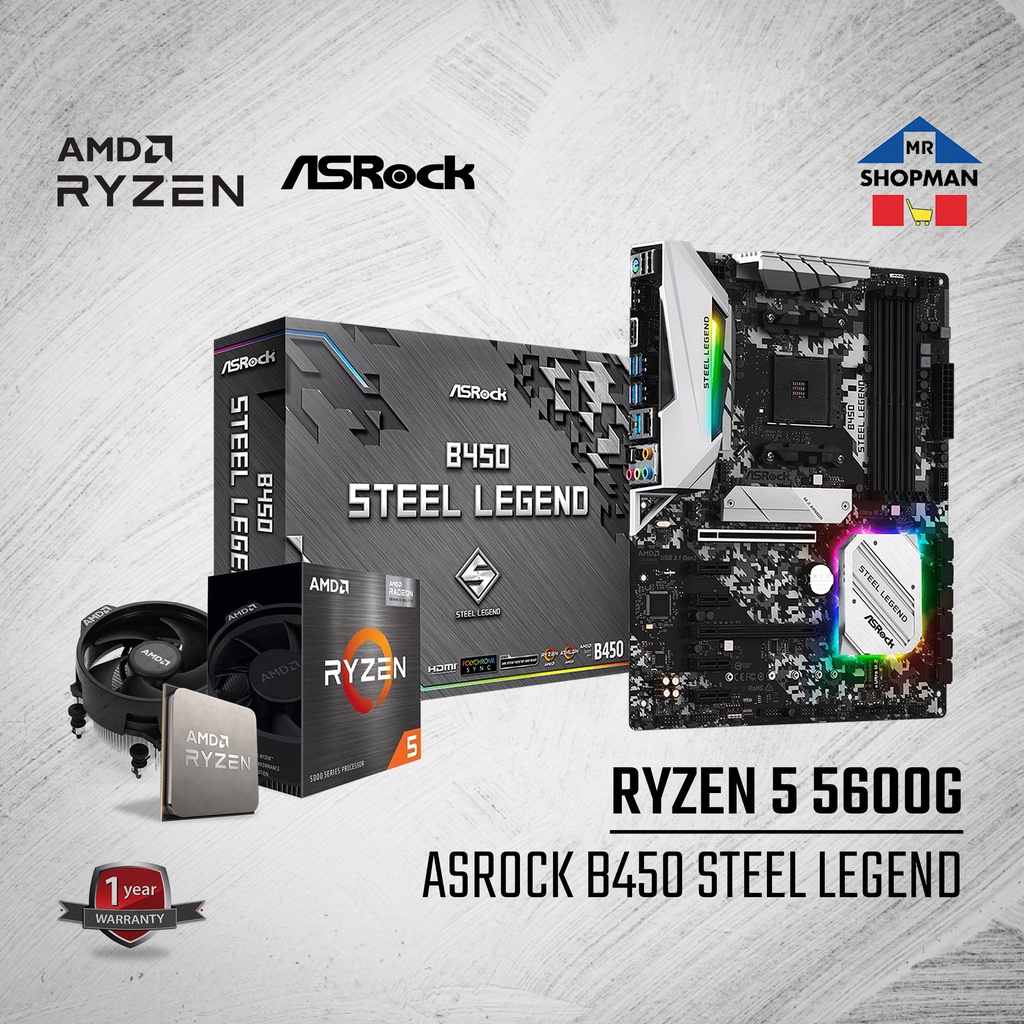 Steel Legend Amd Ryzen B450 5600g Asrock B450 Steel Legend Ryzen