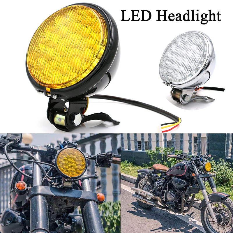Headlight Lens & H4 Bulb Kit for Honda CB175 / CB200 / CB350 / CB450