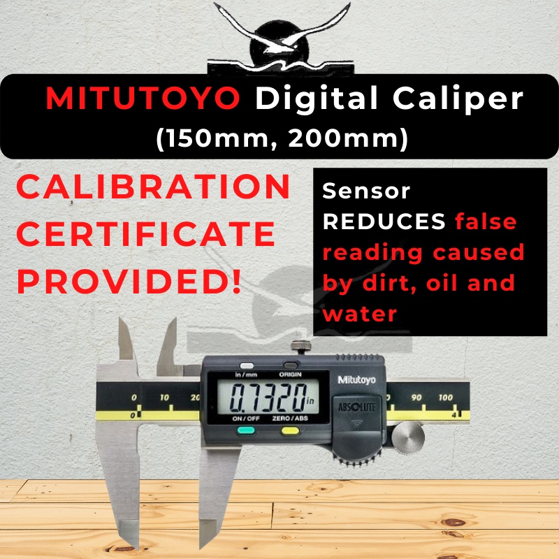 Mitutoyo CALIBRATION CERTIFICATE Japan Digital Caliper Stainless Steel