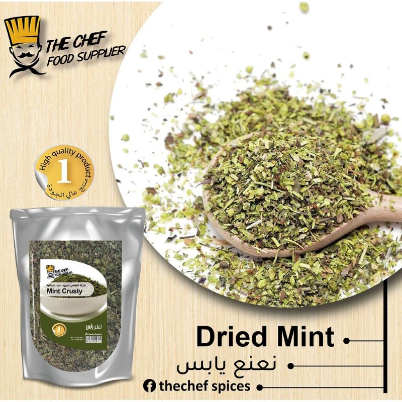 (HALAL) 100 PURE PEPPERMINT / PUDINA / DRIED MINT 500g 1kg DAUN PUDINA