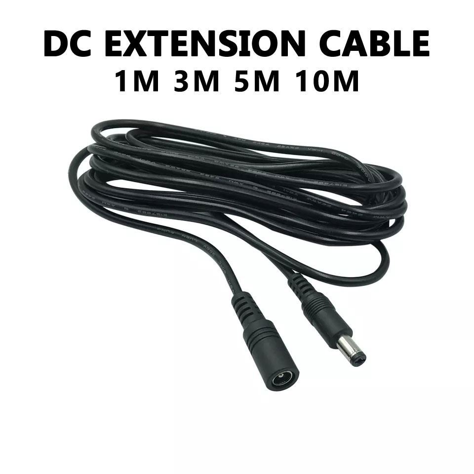 DC Power Extension Cable Wire 5.5mm*2.1mm Male Female Power Cord Cable