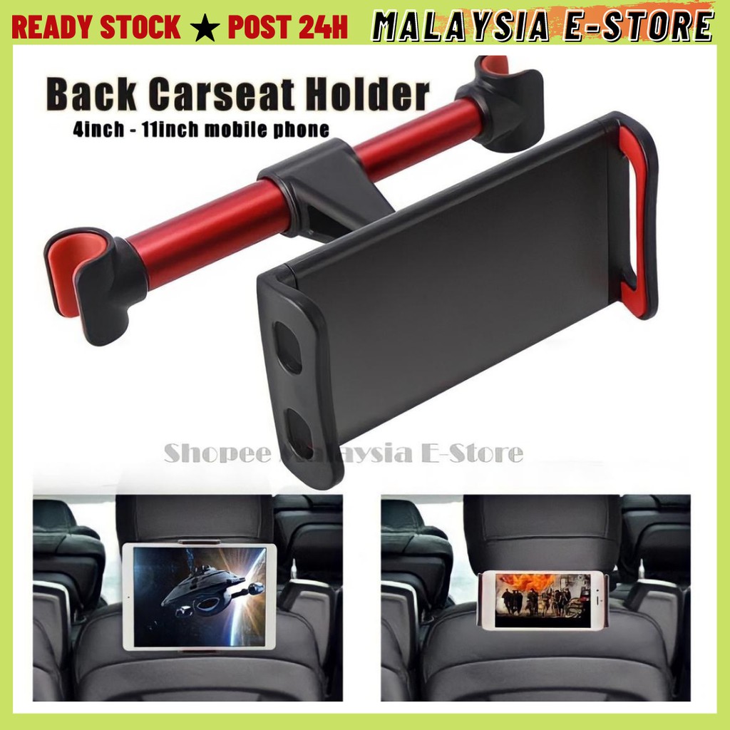 Car Backseat iPad and Smartphones Adjustable Headrest Holder