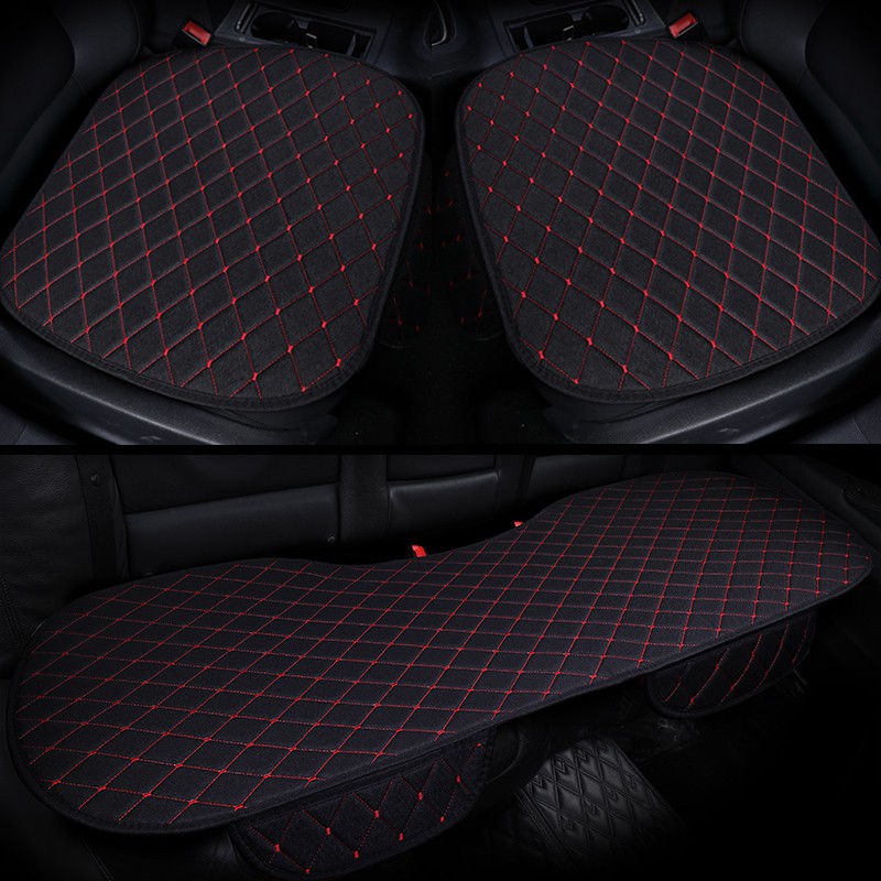 Mesh linen car seat cover all around the four seasons universal cushion cartoon car cushion