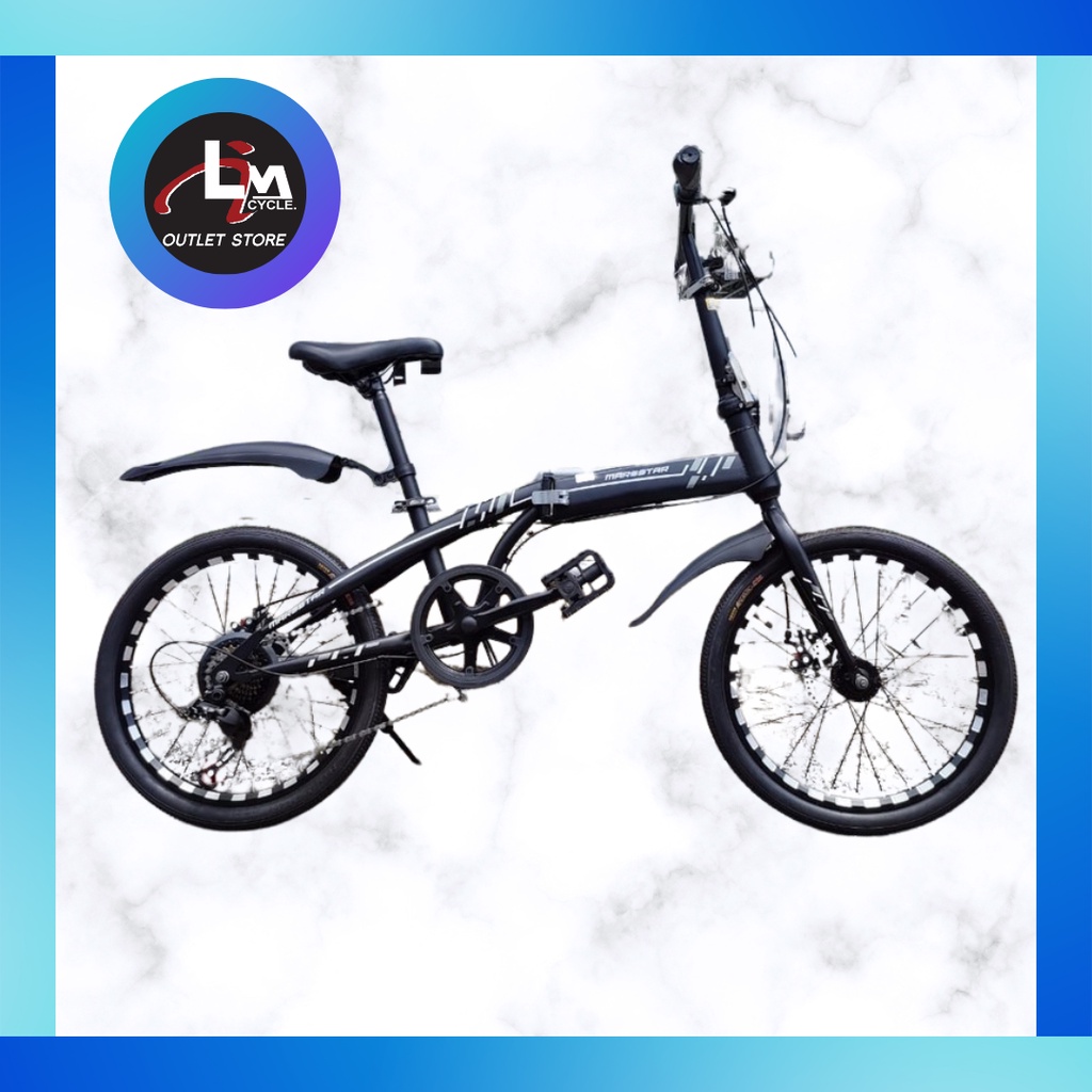 Marsstar Jerred foldable bicycle 20 inch disc brake Shopee Malaysia