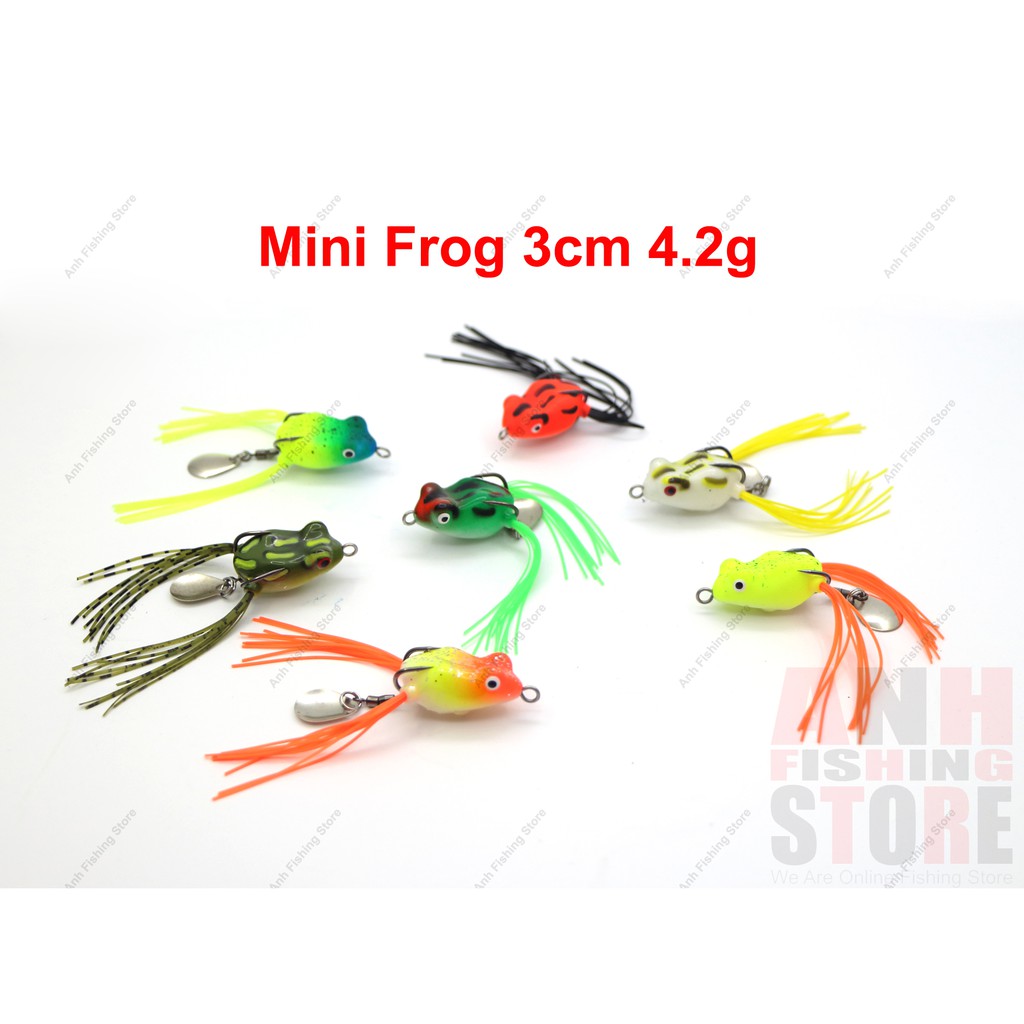 ANH Small Soft Frog Lures 4.2g 30mm 3cm Mini Katak Bait Haruan