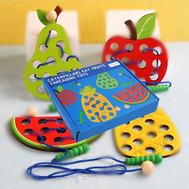 🇲🇾 Lacing Toys Threading Toys for Fine Motor Skils Treehole