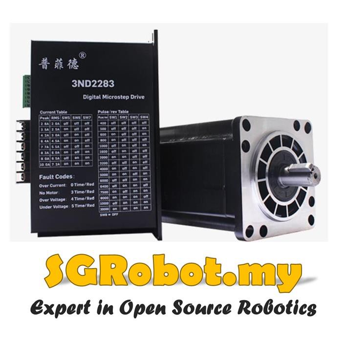 Pre Order 110byg350d 110 Stepper Motor With 3nd2283 Dsp Driver Set Shopee Malaysia 2068