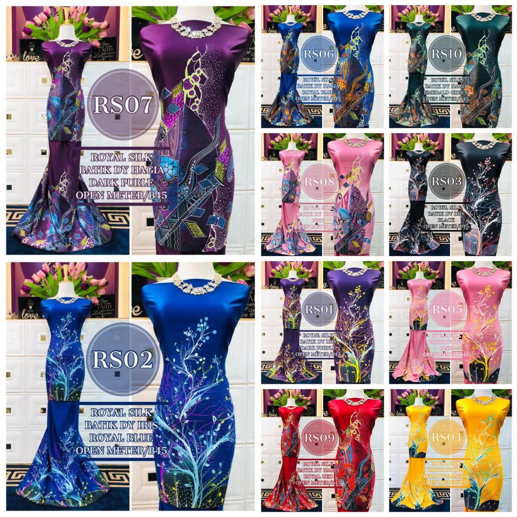 Ready Stok Kain Pasang Royal Silk Batik Murah Dan Berkualiti Trend