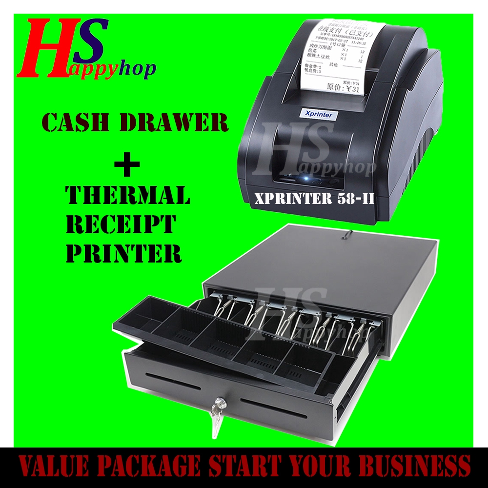 Geo Cash Drawer Thermal Resit Printer / Package Thermal Receipt Printer