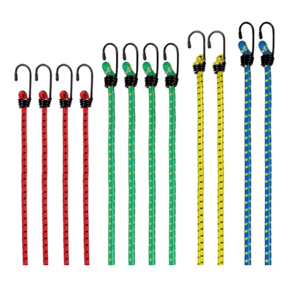 3pcs Universal Bungee Cords Multi-coloured Heavy Duty Bungee Rope