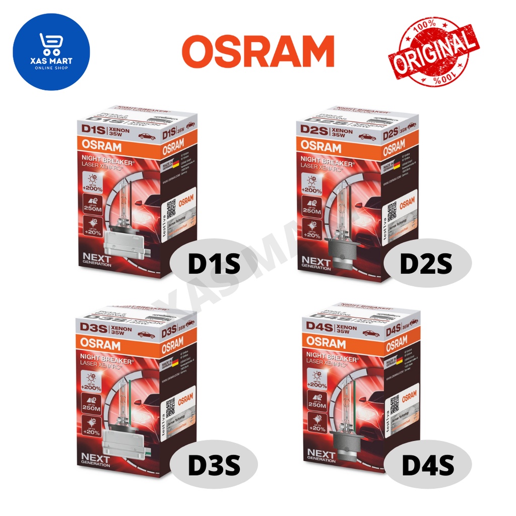 Genuine Osram Xenarc Night Breaker Laser D1S D2S D3S D4S