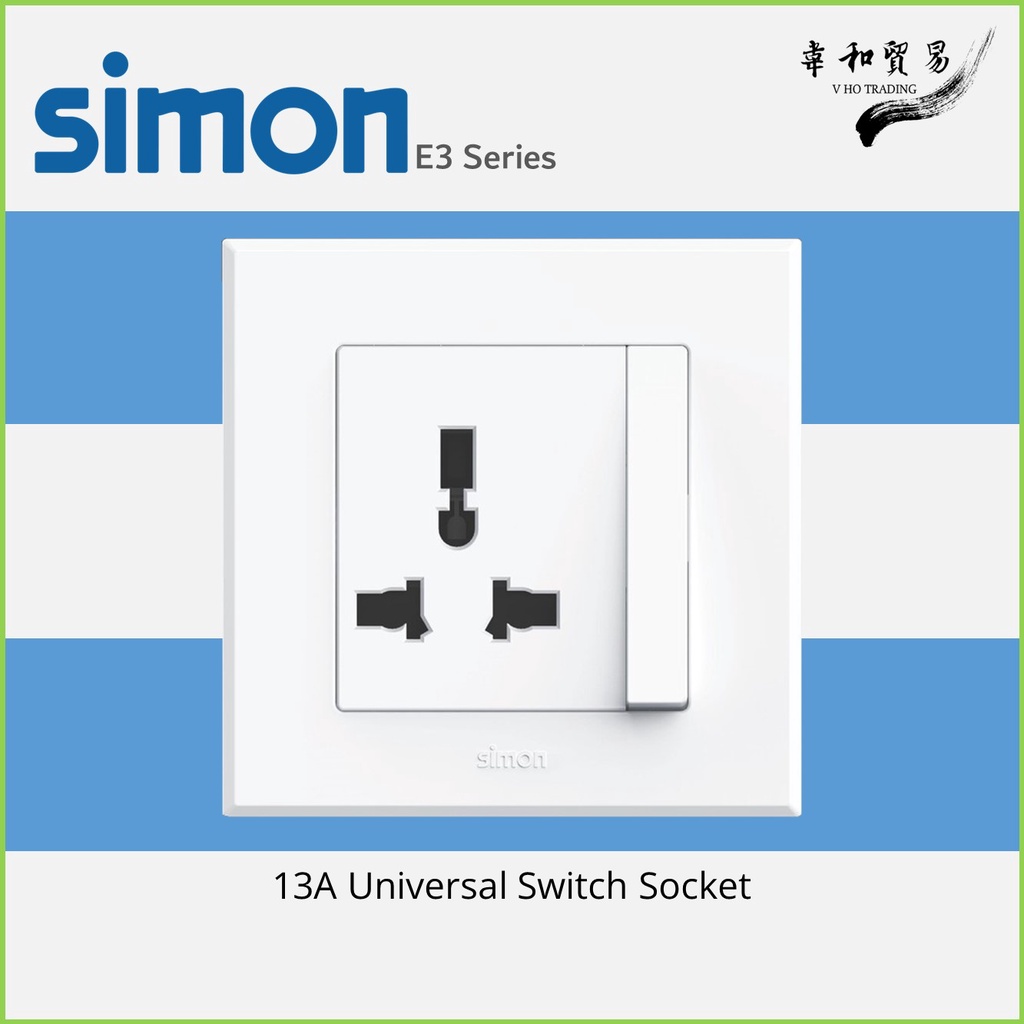 [VHO] [SIRIM] Simon E3 Series Switches & Socket Outlet (WHITE),TOP