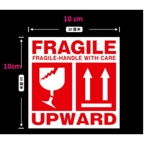 CHEAPEST BEST Fragile Sticker Fragile Label Warning For Courier Set