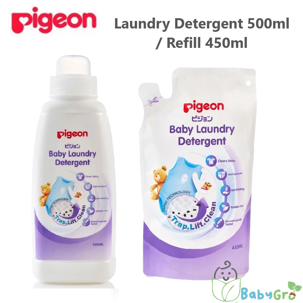 Original Pigeon Baby Laundry Detergent 500ml / Refill Pack 450ml