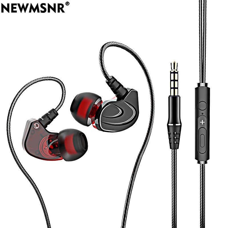 Newmsnr HiFi Stereo Bass 3.5mm In Ear Wired Earphones Shopee