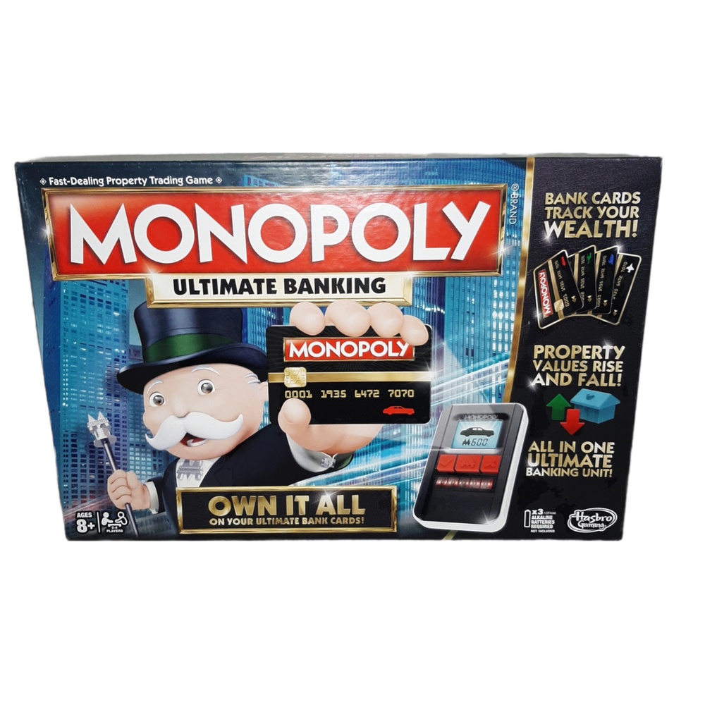 Hasbro Monopoly Ultimate Banking Board Game Complete | Shopee Malaysia