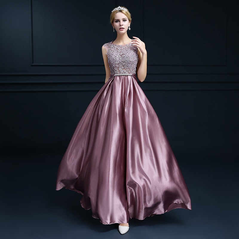 Plain hot sale evening gowns