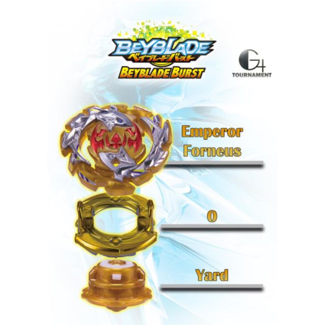 GENUINE TAKARA TOMY BEYBLADE BURST EMPEROR FORNEUS GOLD VER. WBBA ...