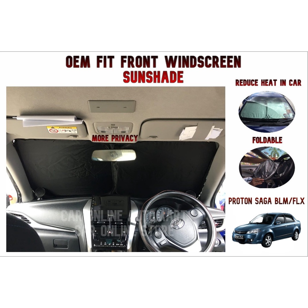 Front sale windscreen sunshade