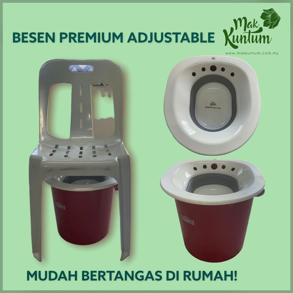 MAK KUNTUM Set Berpantang Ibu Bersalin Besen Tangas Kain Jerut