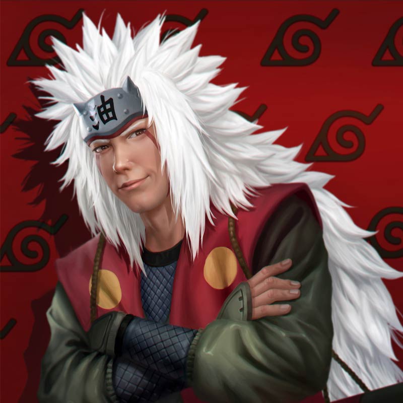 Anime Perifher Naruto Jiraiya Cosplay Props Oil Character Forehead ...