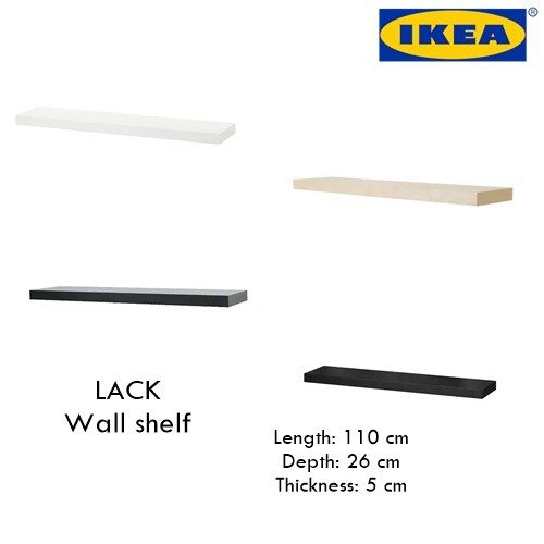 IKEA LACK Wall shelf 110x26 cm Shopee Malaysia