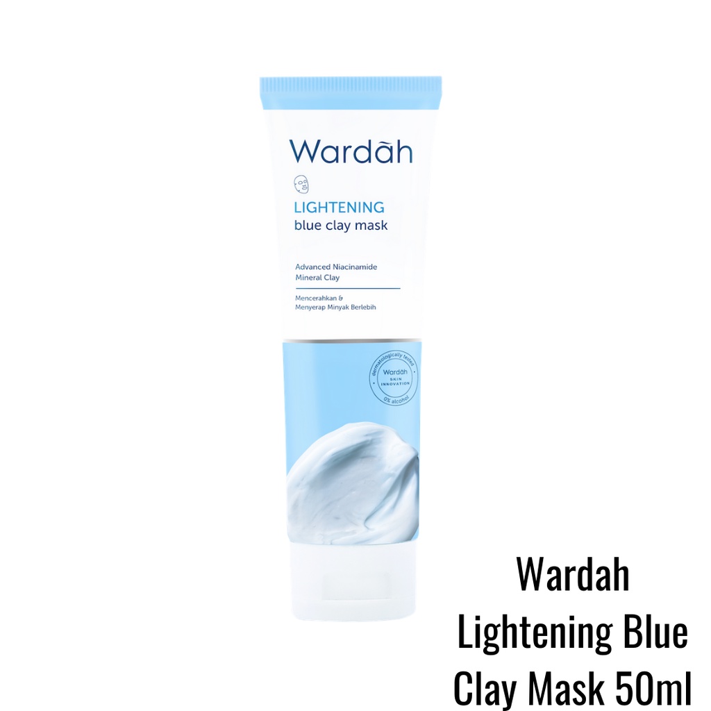 Wardah Lightening Facial Mask Wardah Lightening Blue Clay Mask Ml Shopee Malaysia