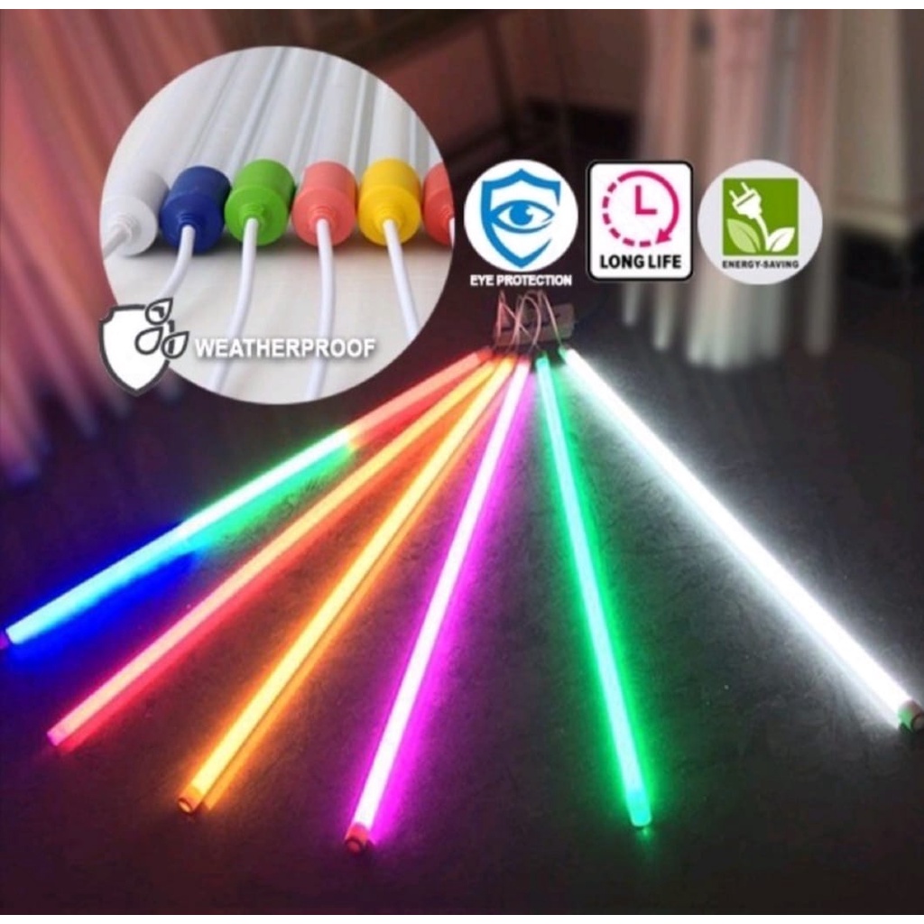 T8 20W Outdoor Weather Proof LED 4FT RGB | Shopee Malaysia