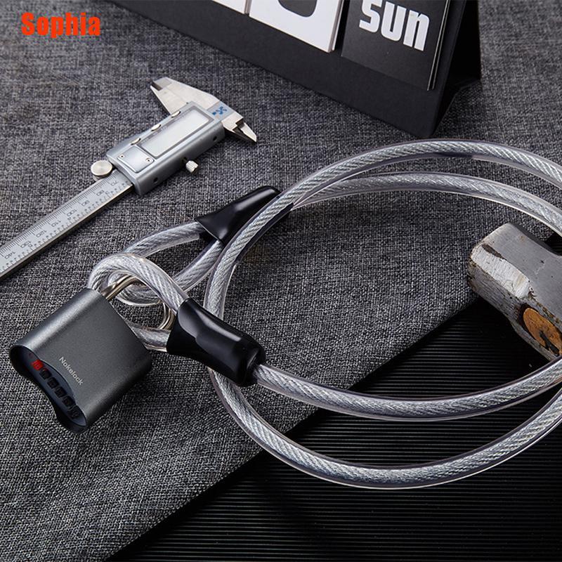 [Sophia] 10Mm 1.2M Bicycle Lock Wire Cycling Strong Steel Cable Lock ...