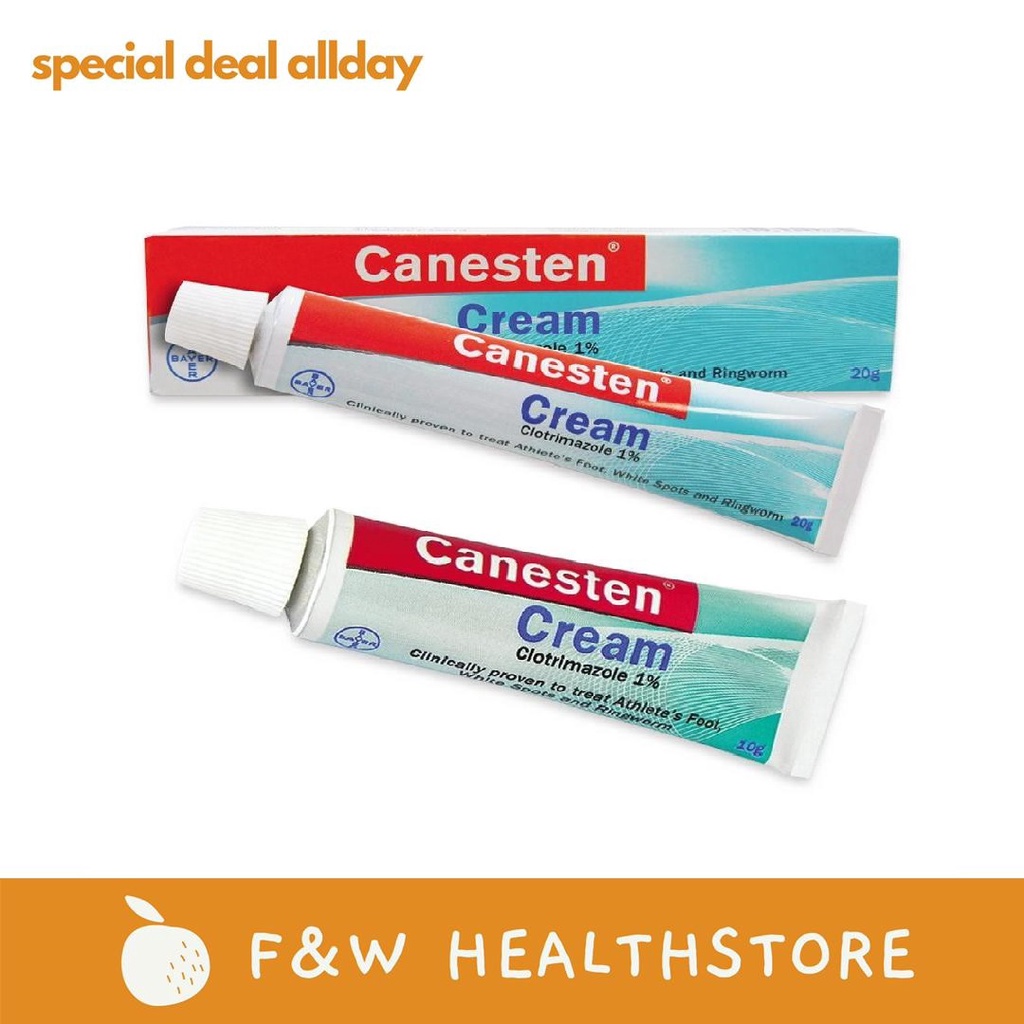 BAYER Canesten Cream 10g (Clinically proven to treat Athlete's Foot