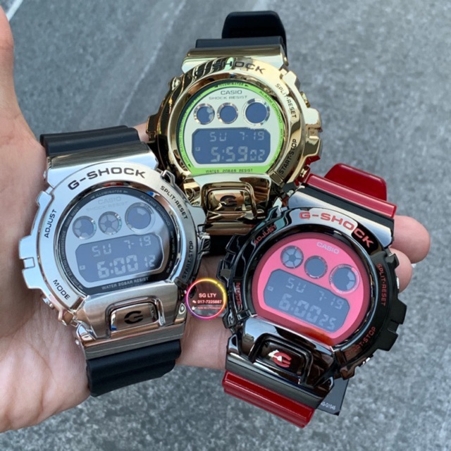 OFFER HARGA RAHMAH 100 ORIGINAL CASIO G SHOCK GM 6900 1 SILVER GM 6900 4 RED GM 6900G 9 GOLD