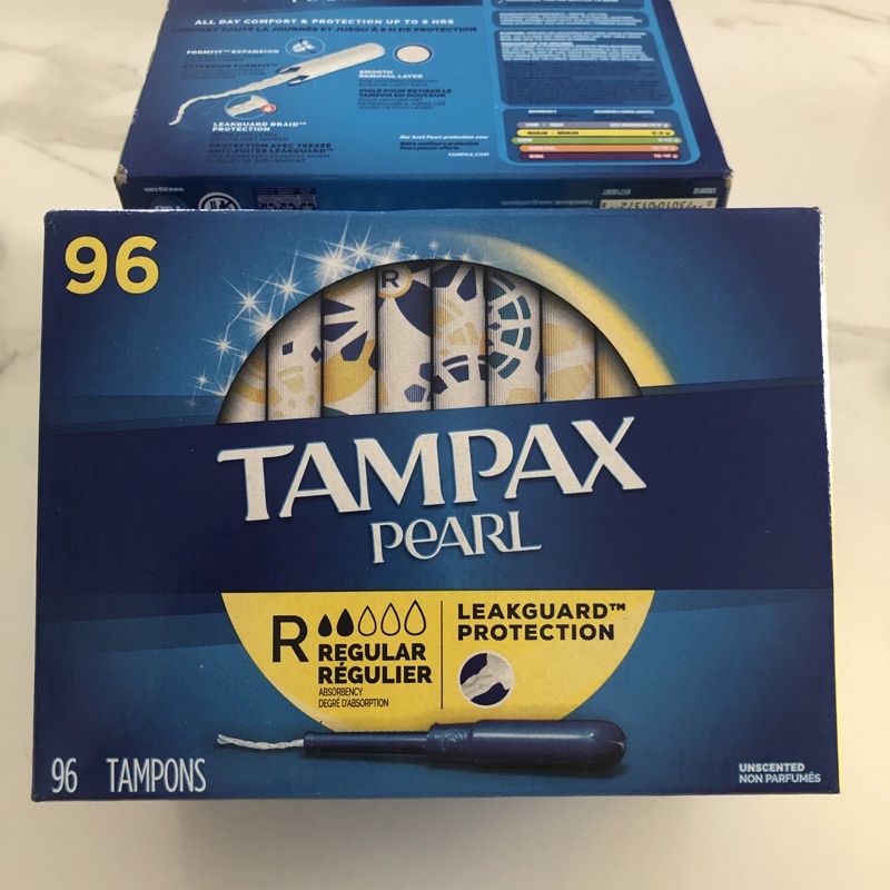 Tampax Pearl Plastic, Antigravity LeakGuard Braid, Super Regular