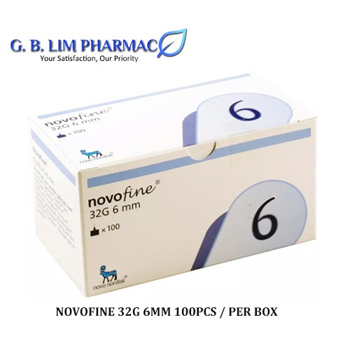 NovoFine 32G 6mm Needles (30pcs No Box/100pcs 1Box) for Insulin Pen ...