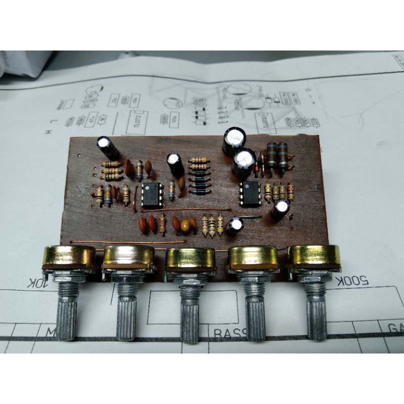 Guitar preamp PCB with tone control diy Shopee Malaysia