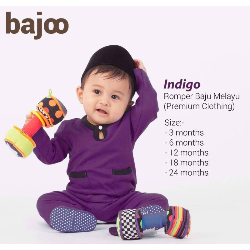 Bajoo Romper Baby Boy Baju Melayu Bayi Lelaki Kids Comel Cute