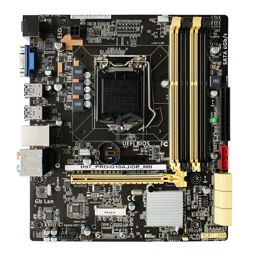 ASUS H97_PRO/G10AJ/DP_MB desktop PC gaming motherboard Intel H97