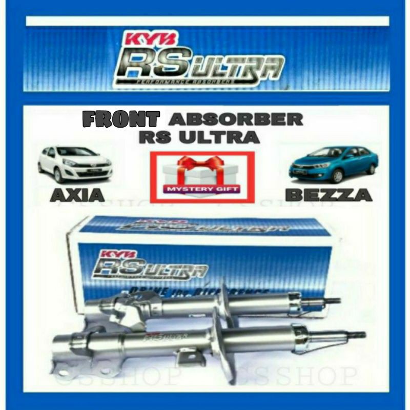 Kyb Rs Ultra Perodua Axia Bezza Shock Absorber Front And Rear Gas Heavy Duty Original Kayaba