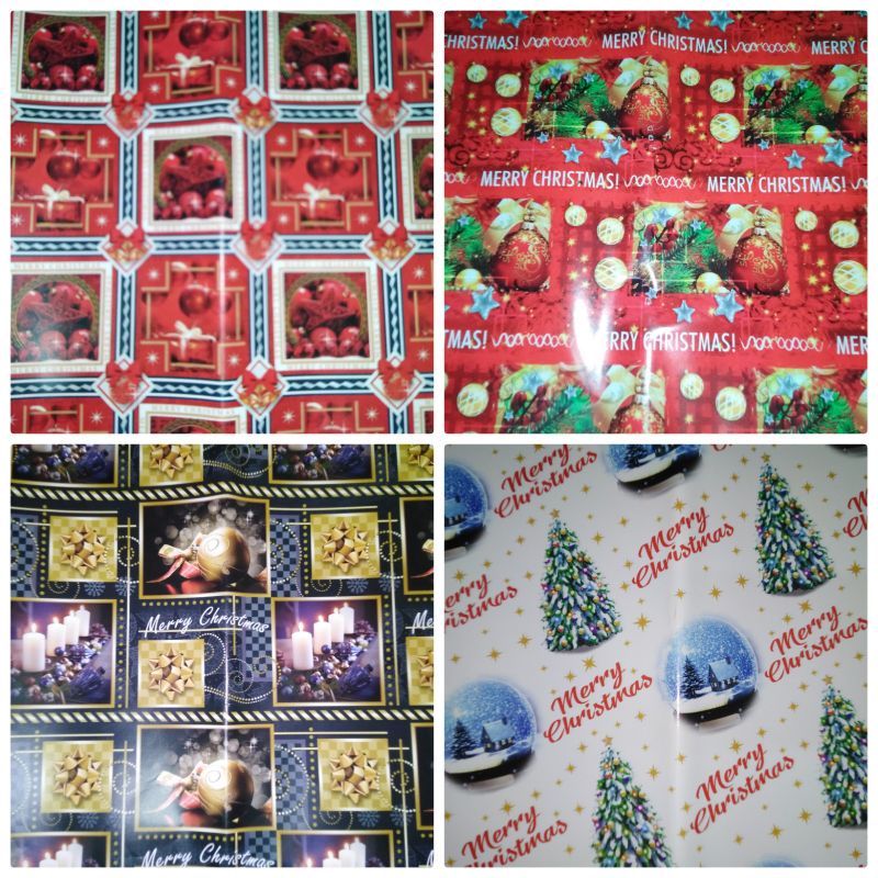 Christmas Gift Wrapper, 5 pcs per roll, assorted | Shopee Malaysia