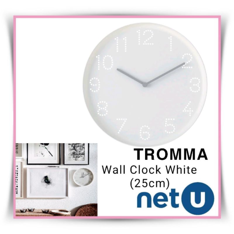 Tromma Wall Clock 25 cm (white) | Shopee Malaysia