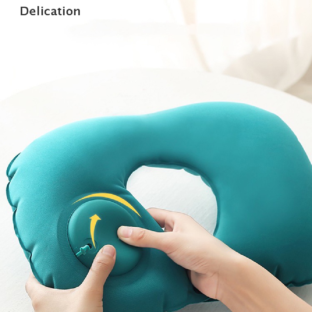 [Delication] UShape Travel Pillow Air Inflatable Pillows Folding Press