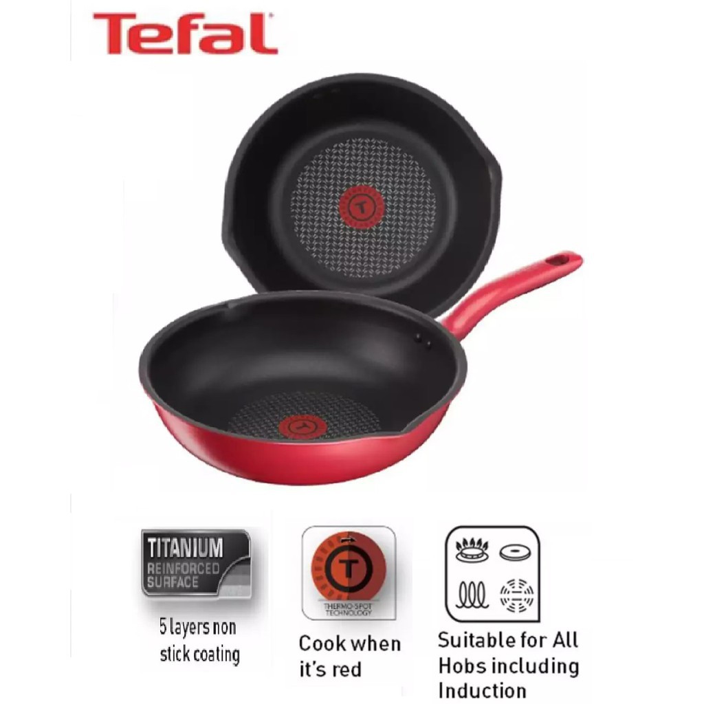 TEFAL PURE CHEF PLUS DEEP FRYPAN 28CM(C6428614) | Shopee Malaysia